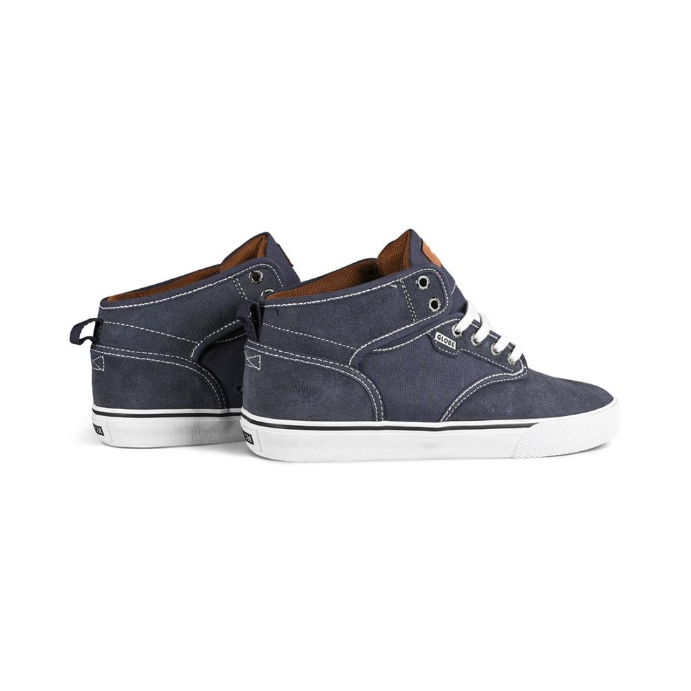 Globe Motley Mid Skate Shoes - Midnight / White