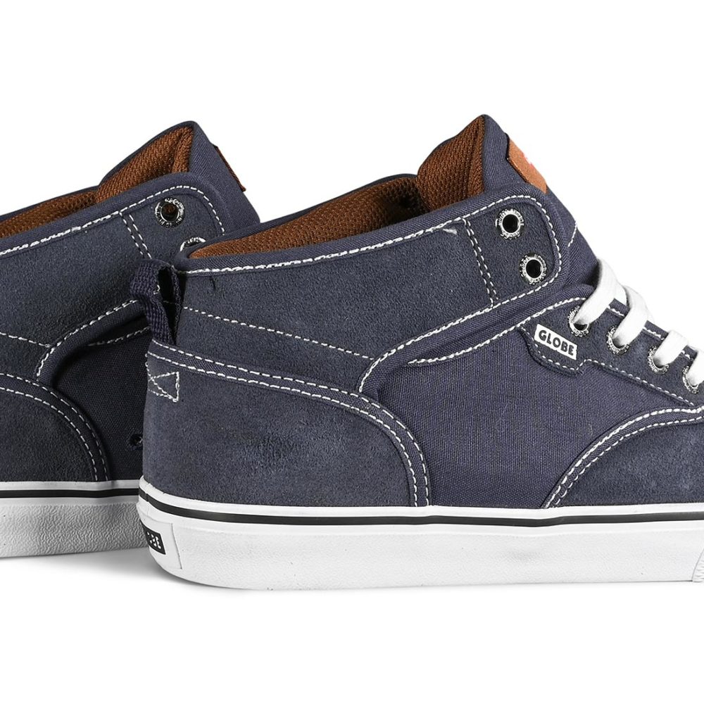 Globe Motley Mid Skate Shoes - Midnight / White