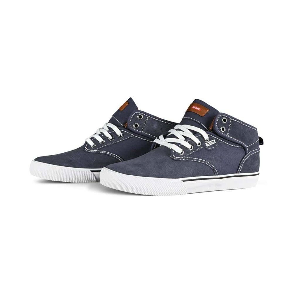 Globe Motley Mid Skate Shoes - Midnight / White