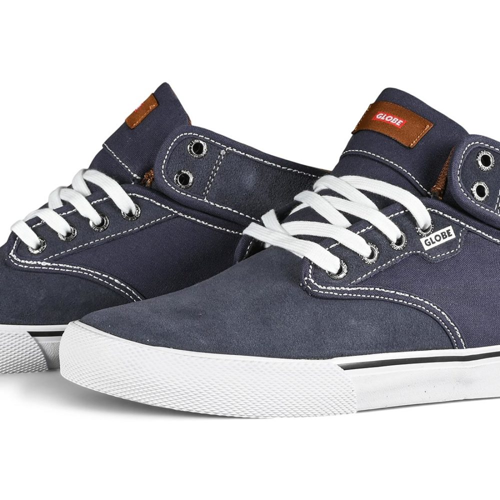 Globe Motley Mid Skate Shoes - Midnight / White