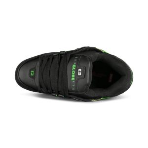 Globe Sabre Skate Shoes - Black/Moto Green