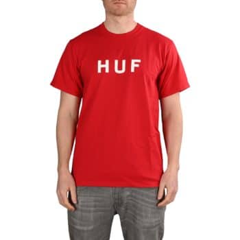 HUF Essentials OG Logo S/S T-Shirt - Red