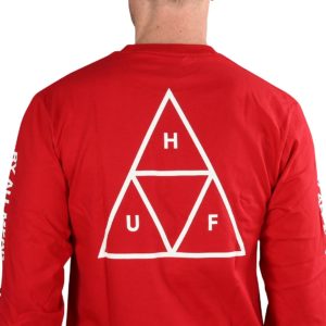 HUF Essentials TT L/S T-Shirt - Red