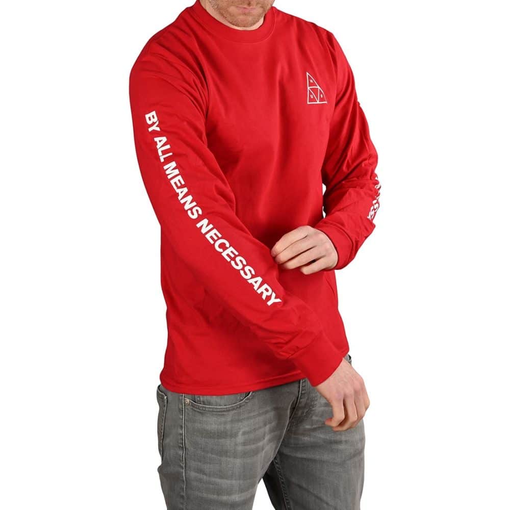 HUF Essential TT L/S T-Shirt - Red