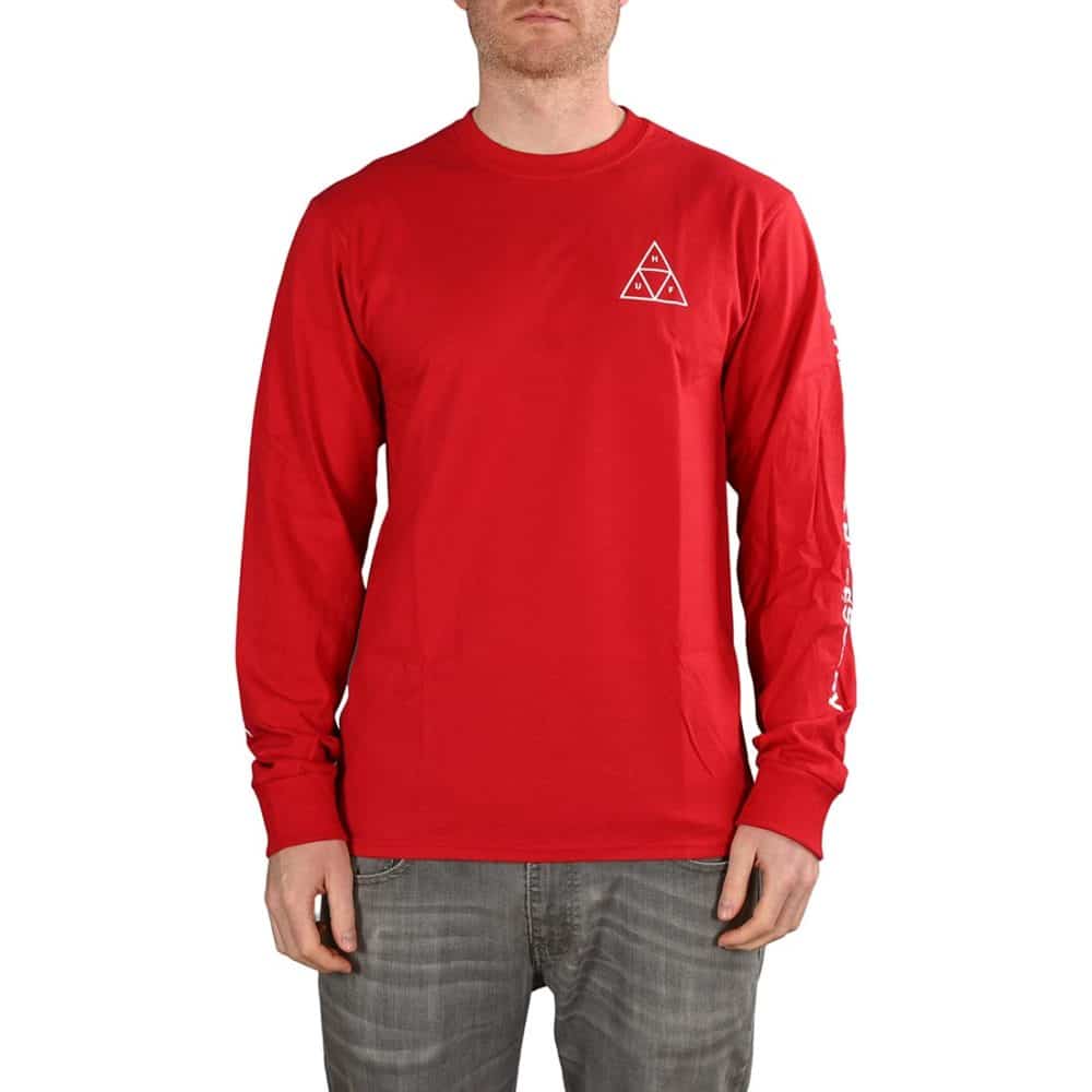 HUF Essential TT L/S T-Shirt - Red