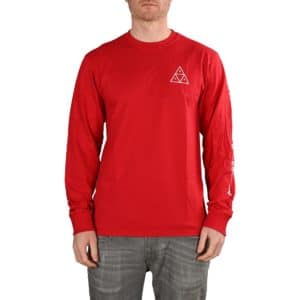 HUF Essentials TT L/S T-Shirt - Red
