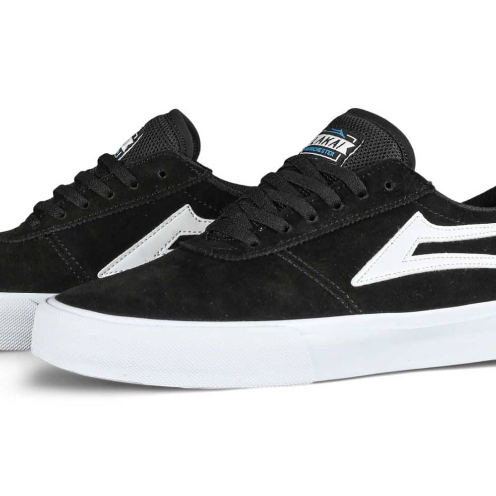 Lakai Manchester Skate Shoes - Black Suede