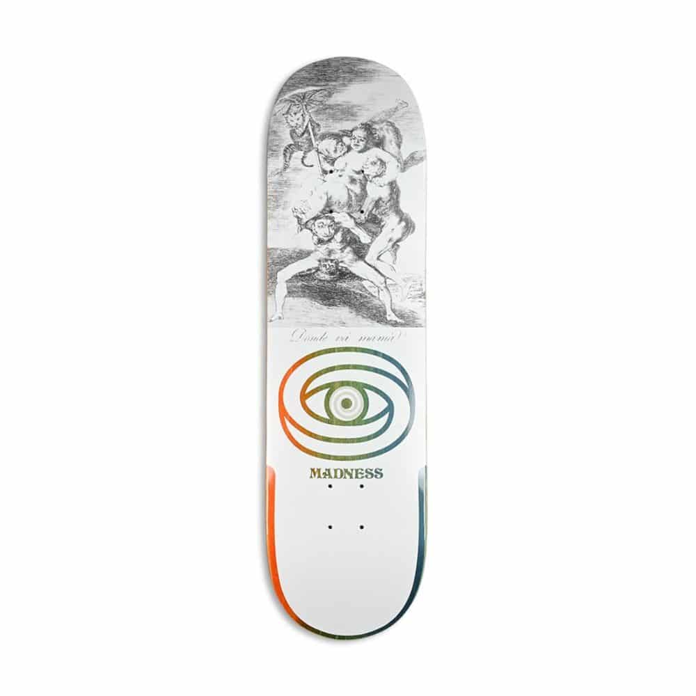 Madness Donde R7 8.5" Skateboard Deck - White