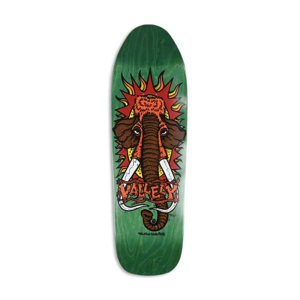 New Deal Mike Vallely Mammoth 9.5" Reissue Skateboard Deck - Green