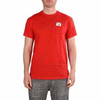 RIPNDIP Lord Nermal S/S Pocket T-Shirt - Red