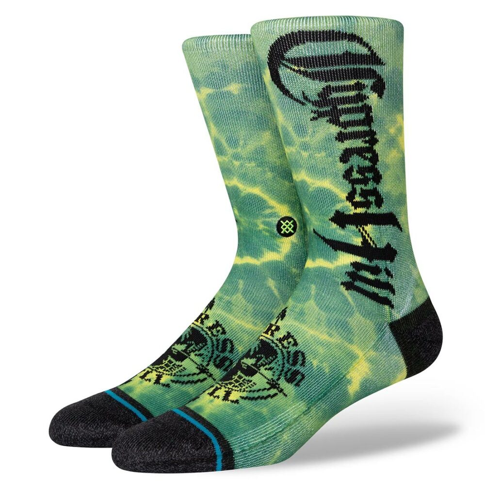 Stance Insane In The Brain Crew Socks - Green