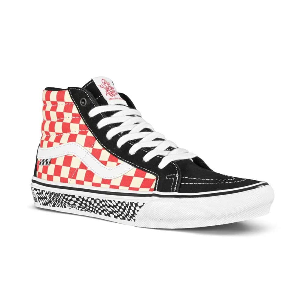 Vans Sk8-Hi Grosso '84 Reissue Shoes - Black/Red Check