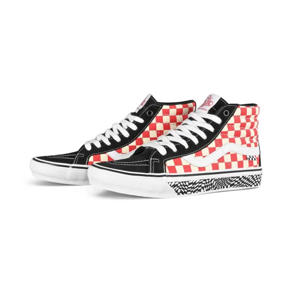Vans Sk8-Hi Grosso '84 Reissue Shoes - Black/Red Check