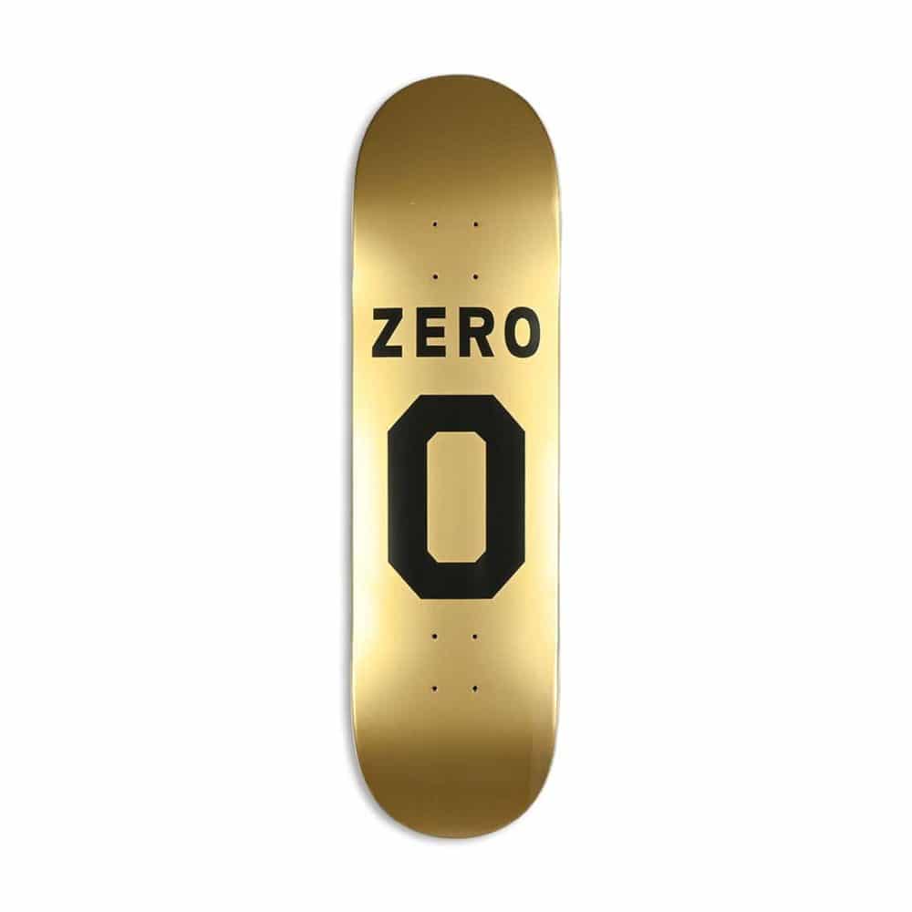 Zero Numero Skateboard Deck - Black/Gold