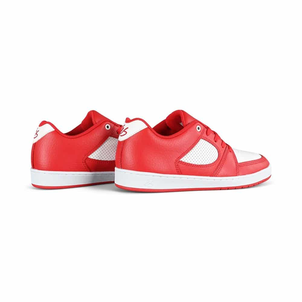 eS Accel Slim Skate Shoes - Red/White