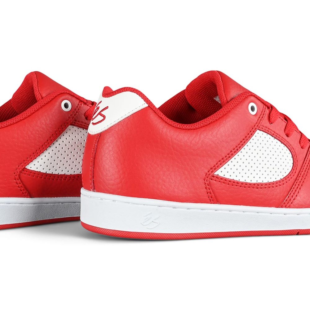 eS Accel Slim Skate Shoes - Red/White