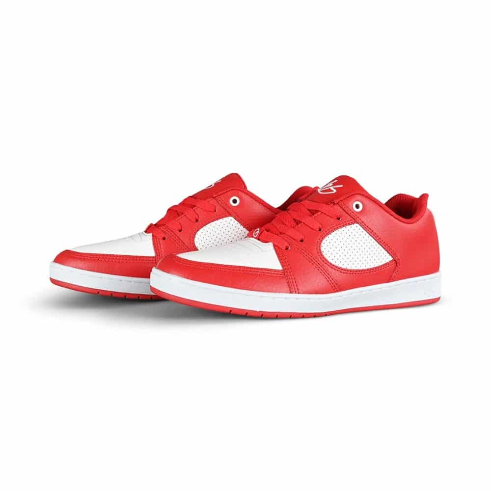 eS Accel Slim Skate Shoes - Red/White