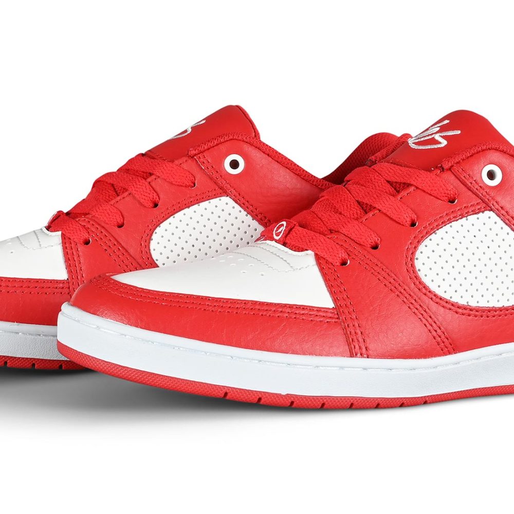 eS Accel Slim Skate Shoes - Red/White