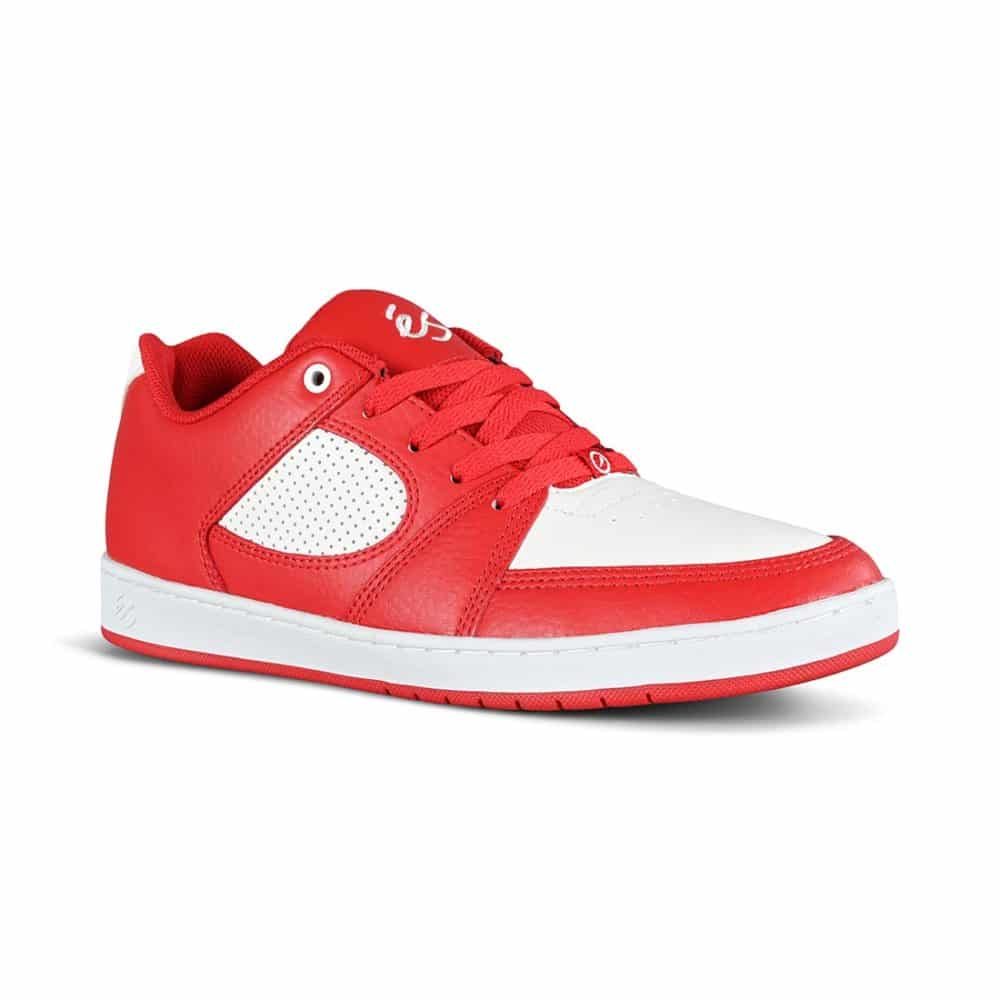 eS Accel Slim Skate Shoes - Red/White