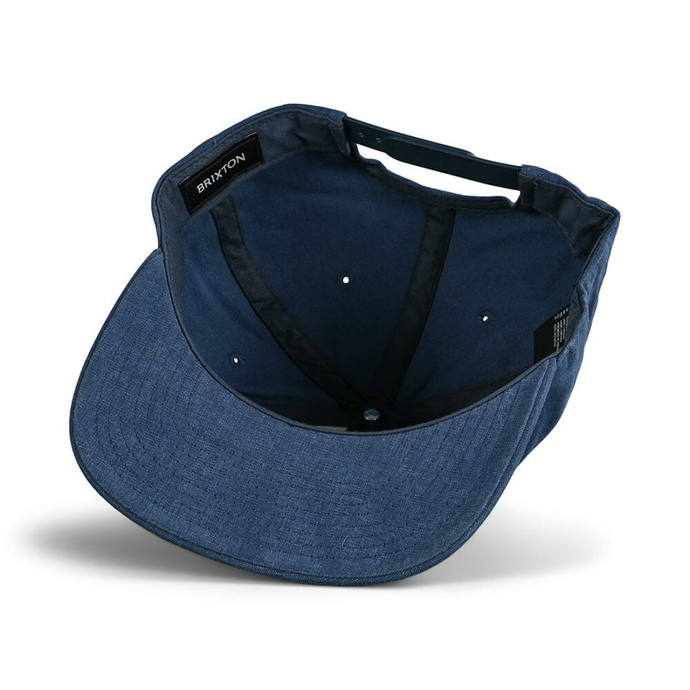 Brixton Alton MP Snapback Cap - Washed Navy