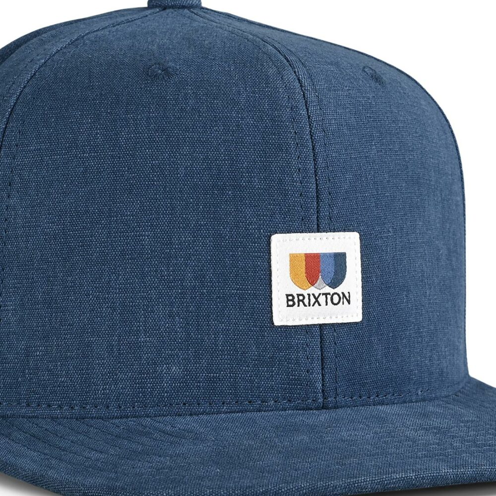 Brixton Alton MP Snapback Cap - Washed Navy