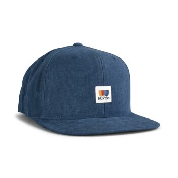 Brixton Alton MP Snapback Cap - Washed Navy