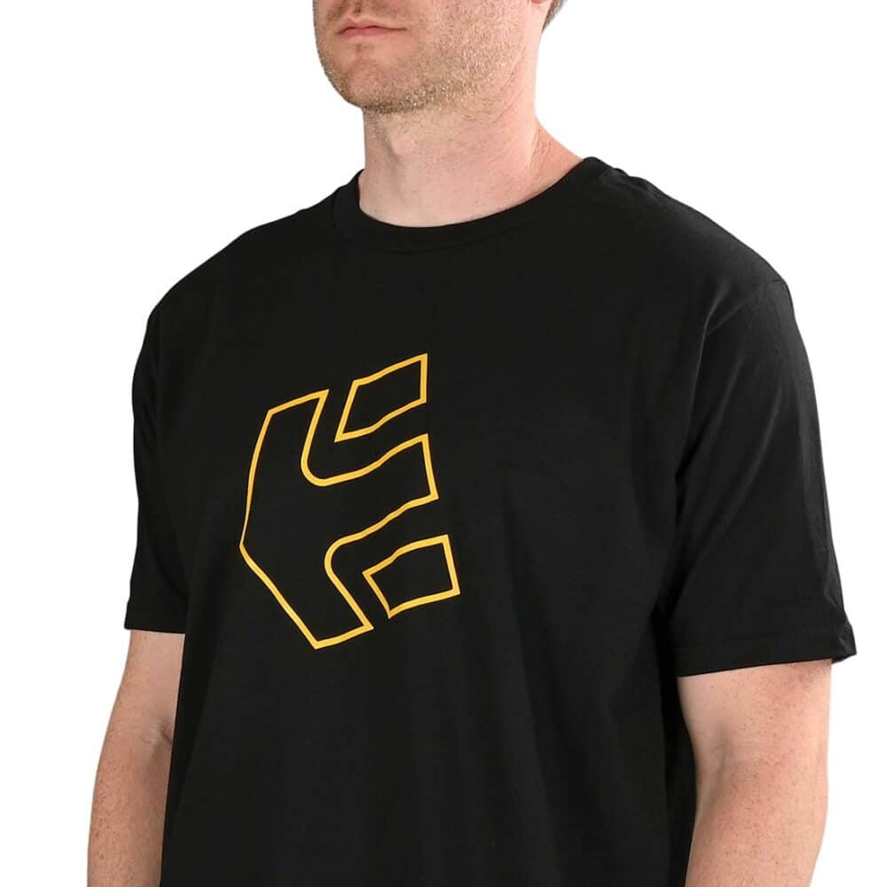 Etnies Crank S/S T-Shirt - Black/Yellow