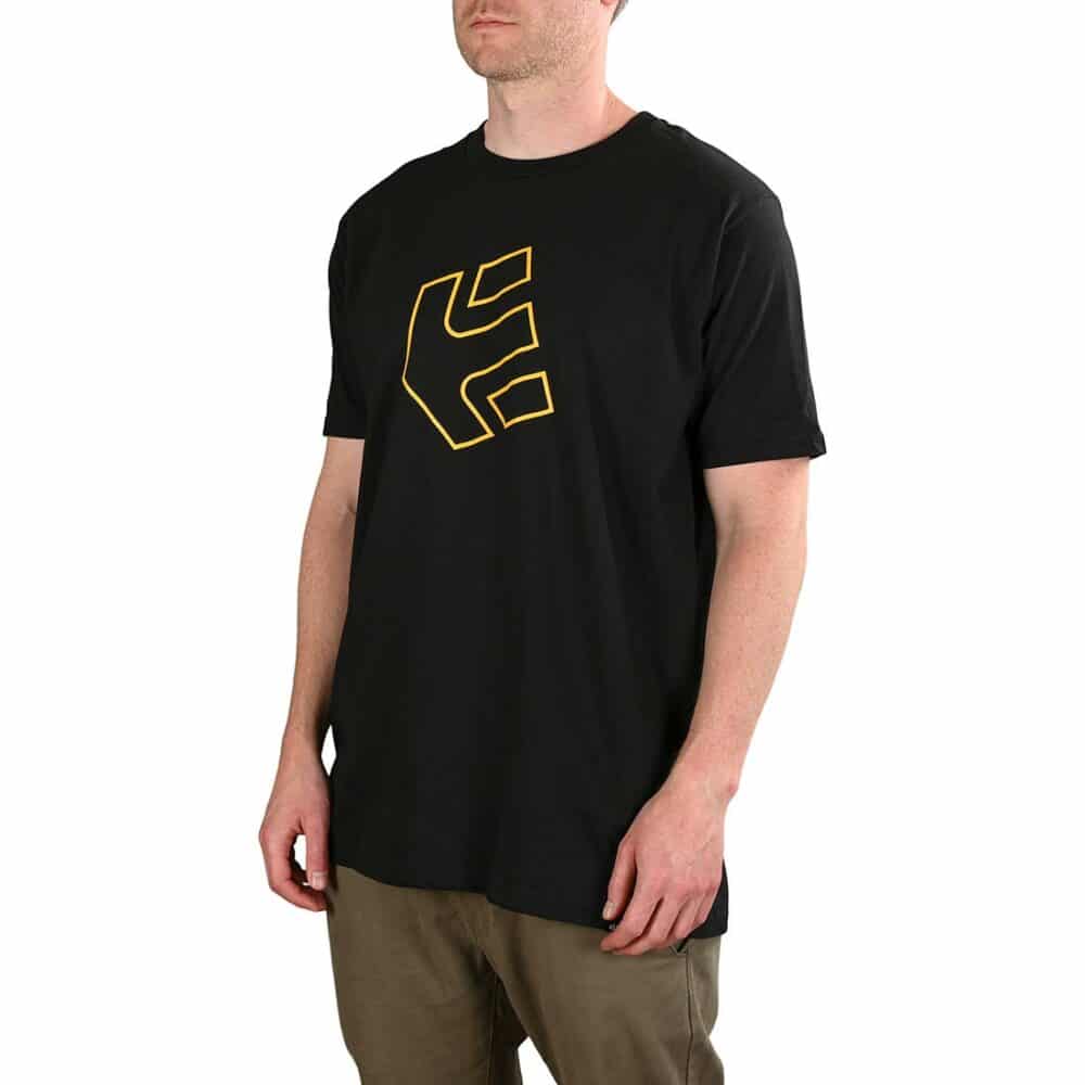 Etnies Crank S/S T-Shirt - Black/Yellow