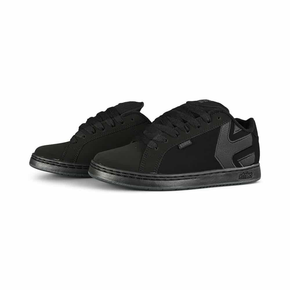 Etnies Fader Skate Shoes - Black Dirty Wash