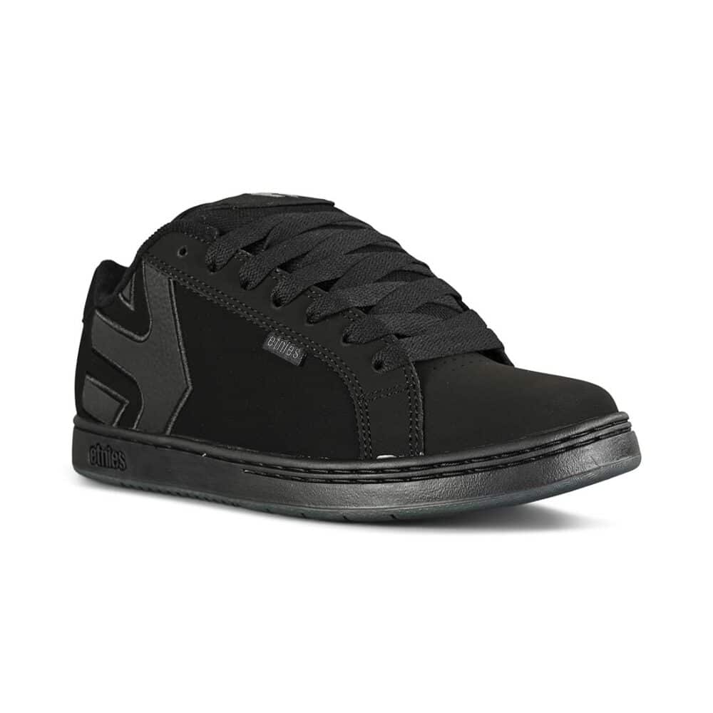 Etnies Fader Skate Shoes - Black Dirty Wash