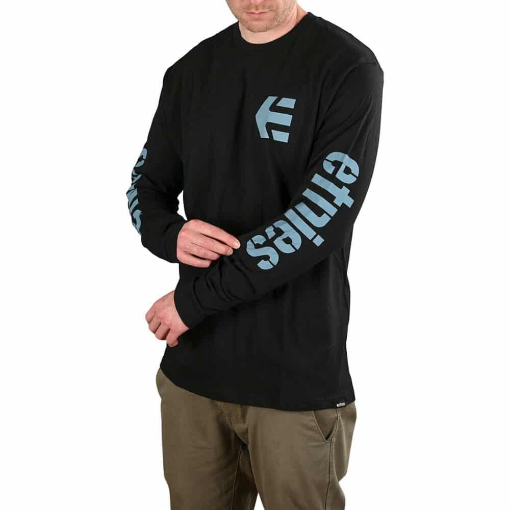 Etnies Icon L/S T-Shirt - Black/Blue