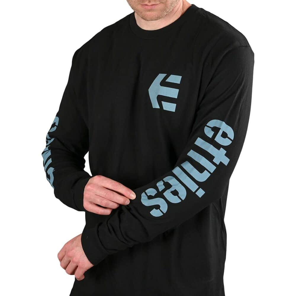 Etnies Icon L/S T-Shirt - Black/Blue