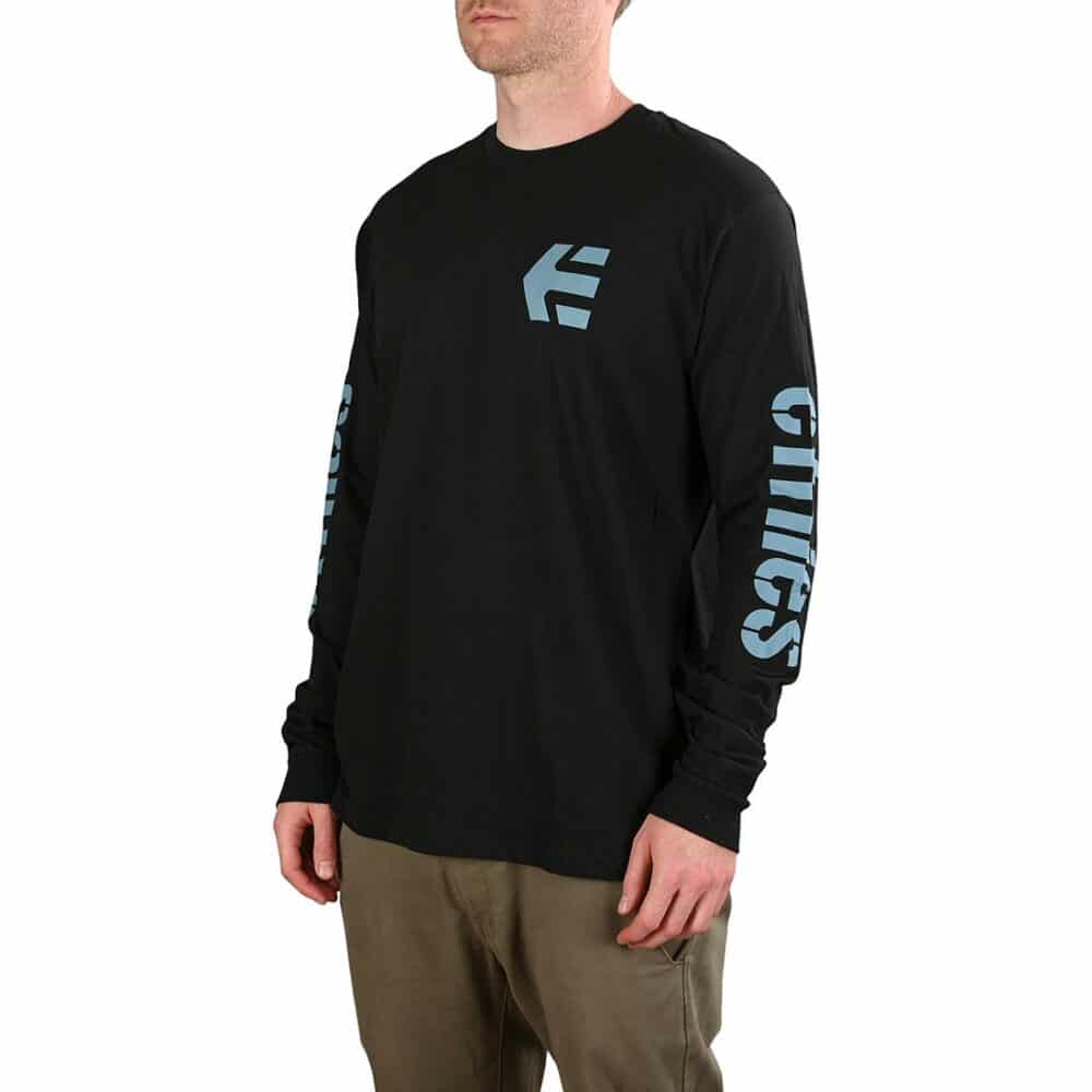 Etnies Icon L/S T-Shirt - Black/Blue