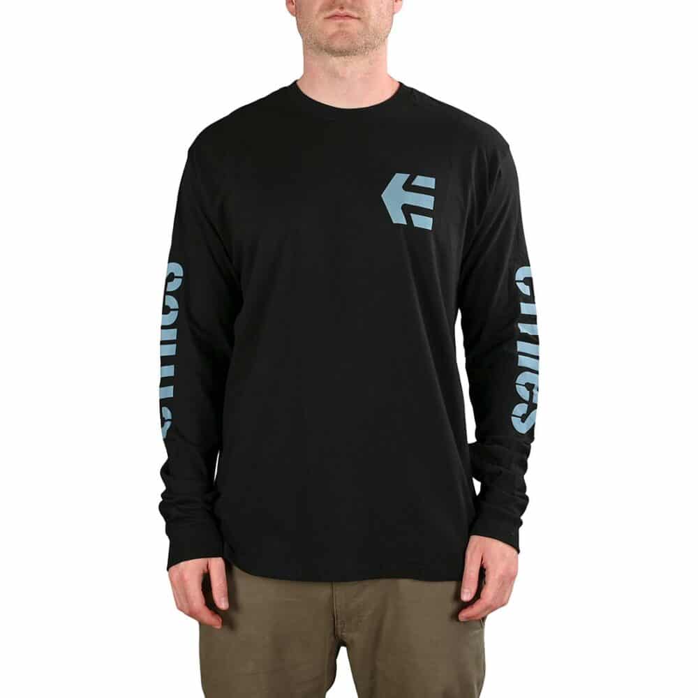 Etnies Icon L/S T-Shirt - Black/Blue