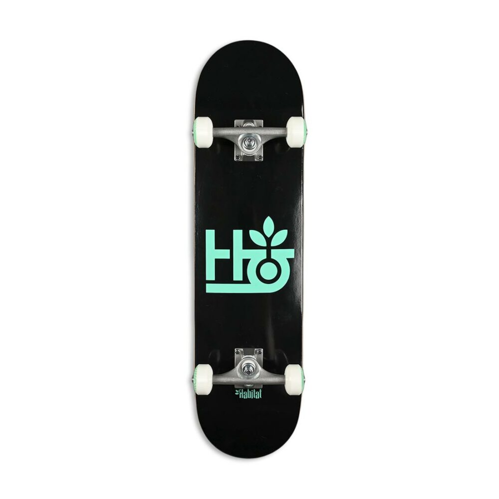 Habitat Pod 8" Skateboard Complete - Black/Teal