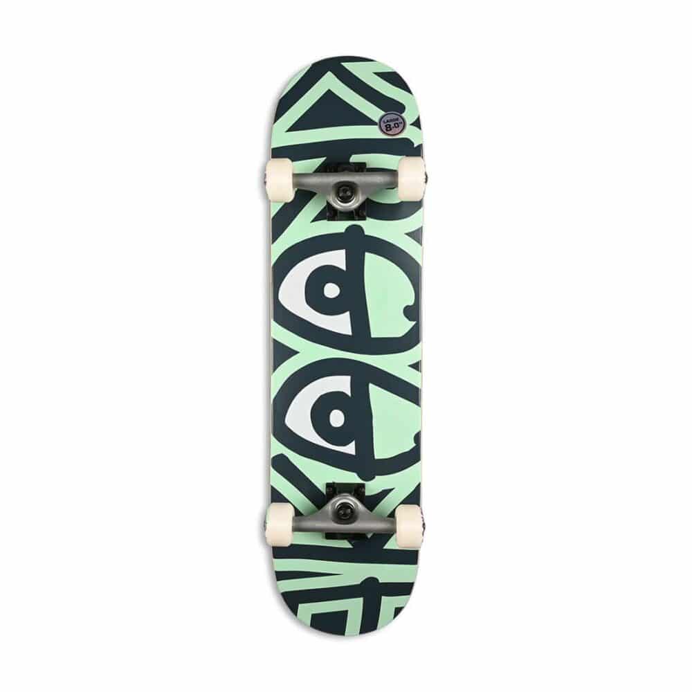 Krooked Big Eyes Too 8" Complete Skateboard - Green