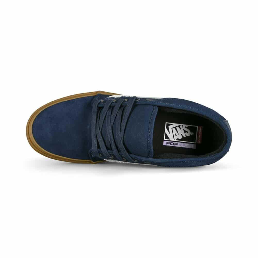 Vans Chukka Low Sidestripe Skate Shoes - Navy/Gum