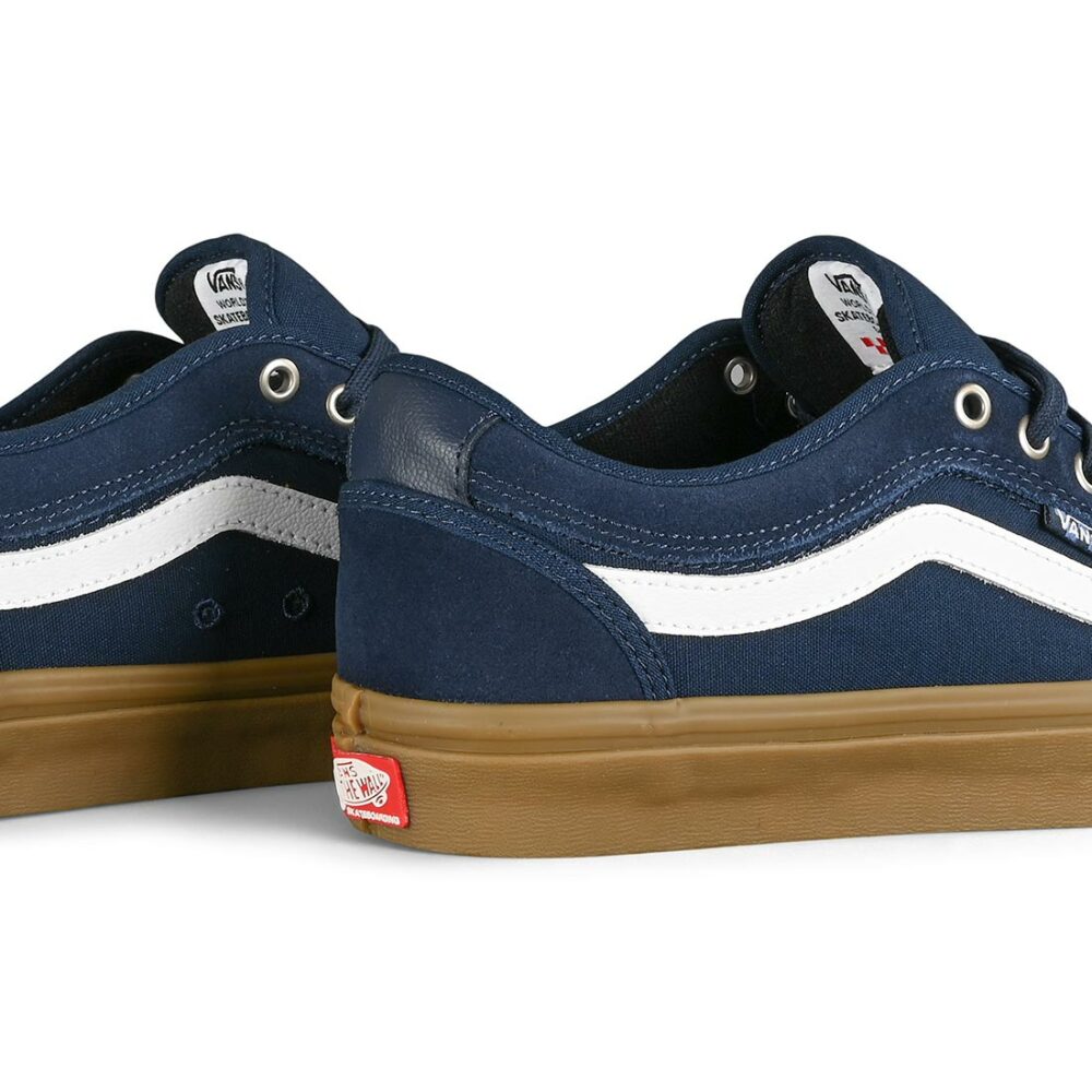 Vans Chukka Low Sidestripe Skate Shoes - Navy/Gum