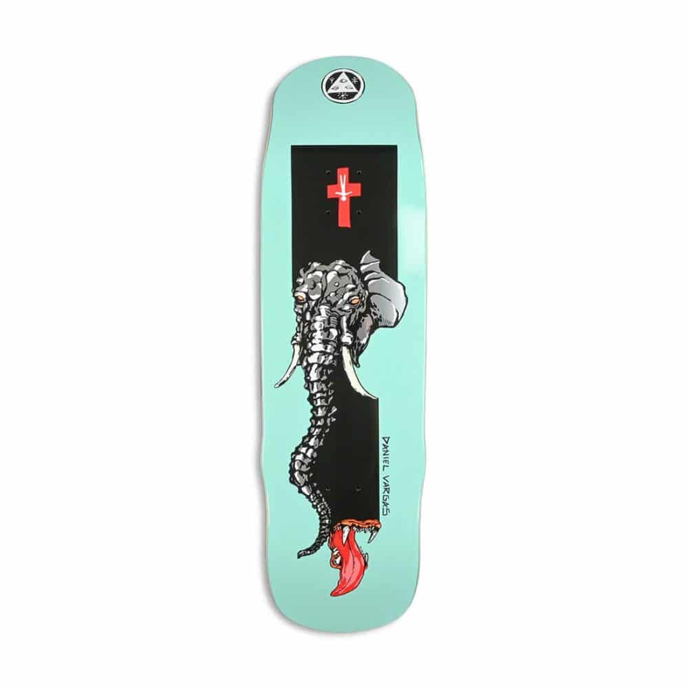 Welcome Daniel Vargas Tusk on Effigy 8.8" Deck - Teal/Silver Foil