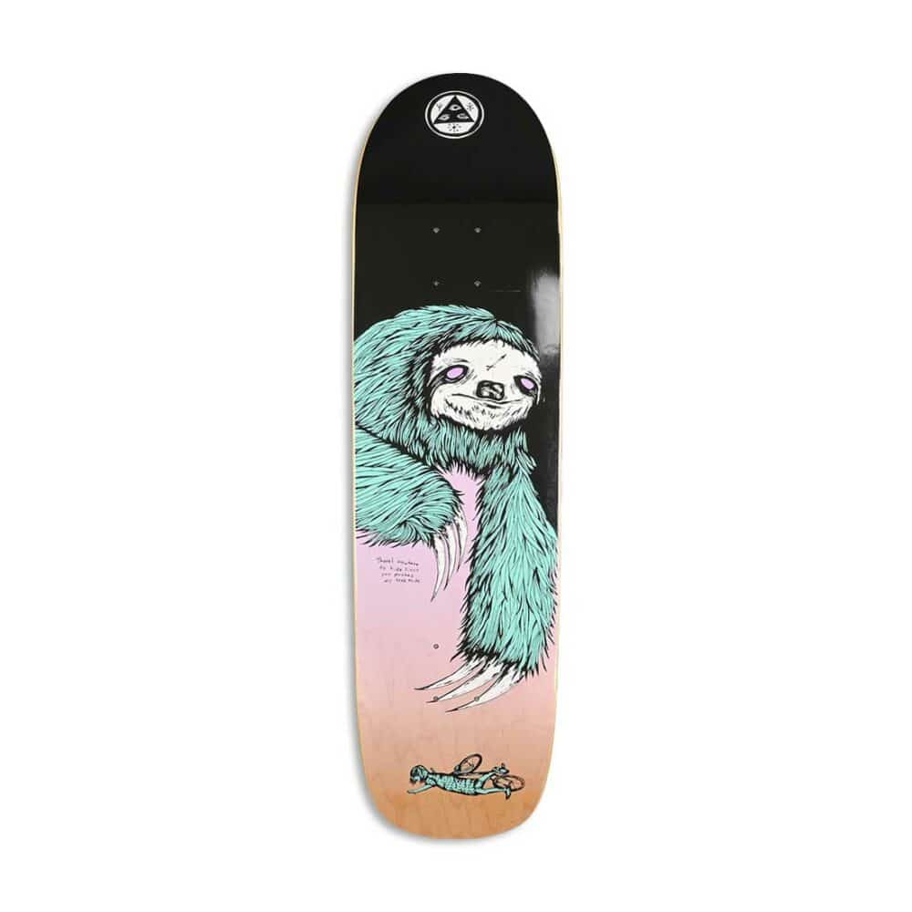 Welcome Sloth on Son Of Planchette 8.38" Deck - Black/Lavender