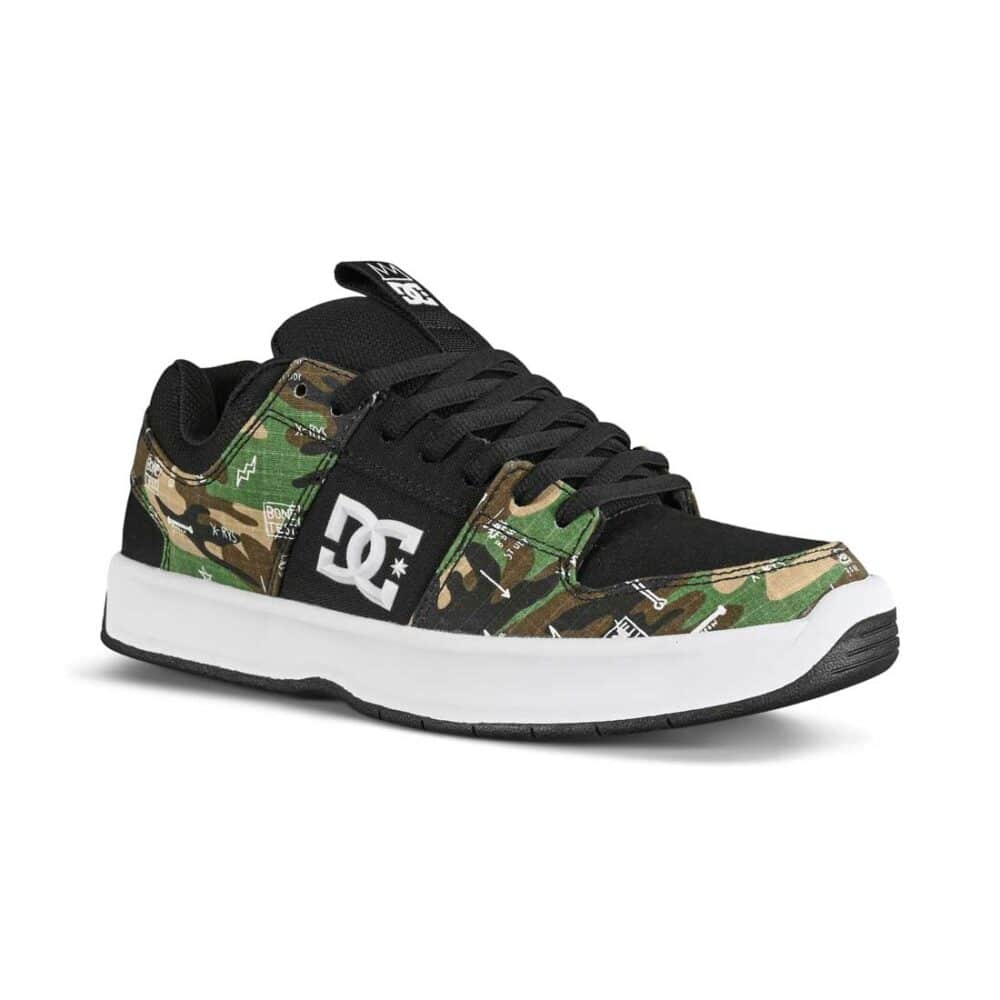 DC x Basquiat Lynx Zero Skate Shoes - Black Camo Print