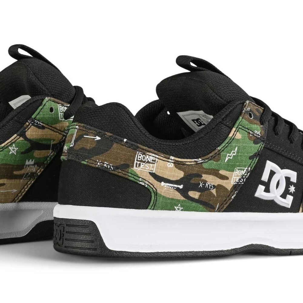 DC x Basquiat Lynx Zero Skate Shoes - Black Camo Print