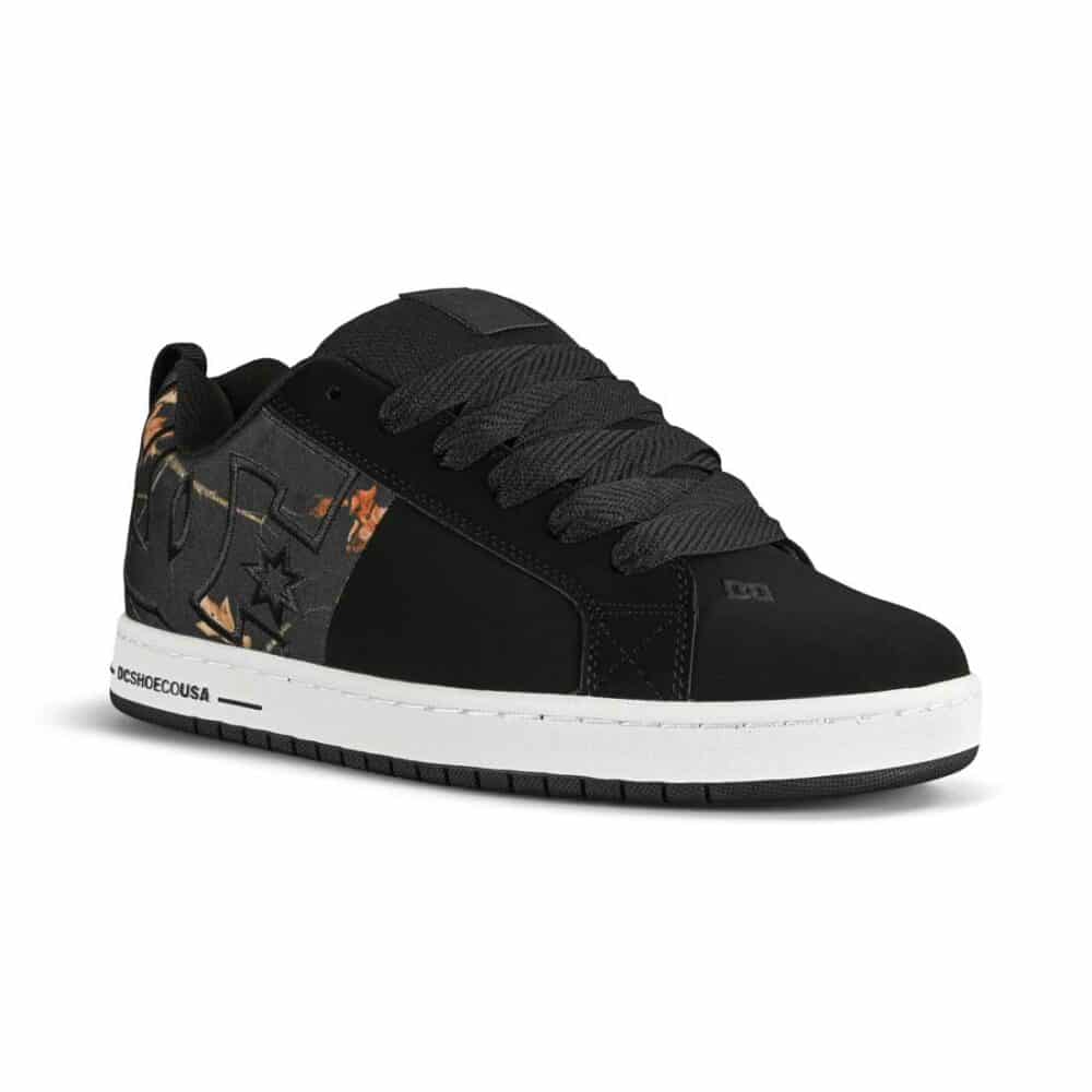 DC Court Graffik SQ Skate Shoes - Black/Print