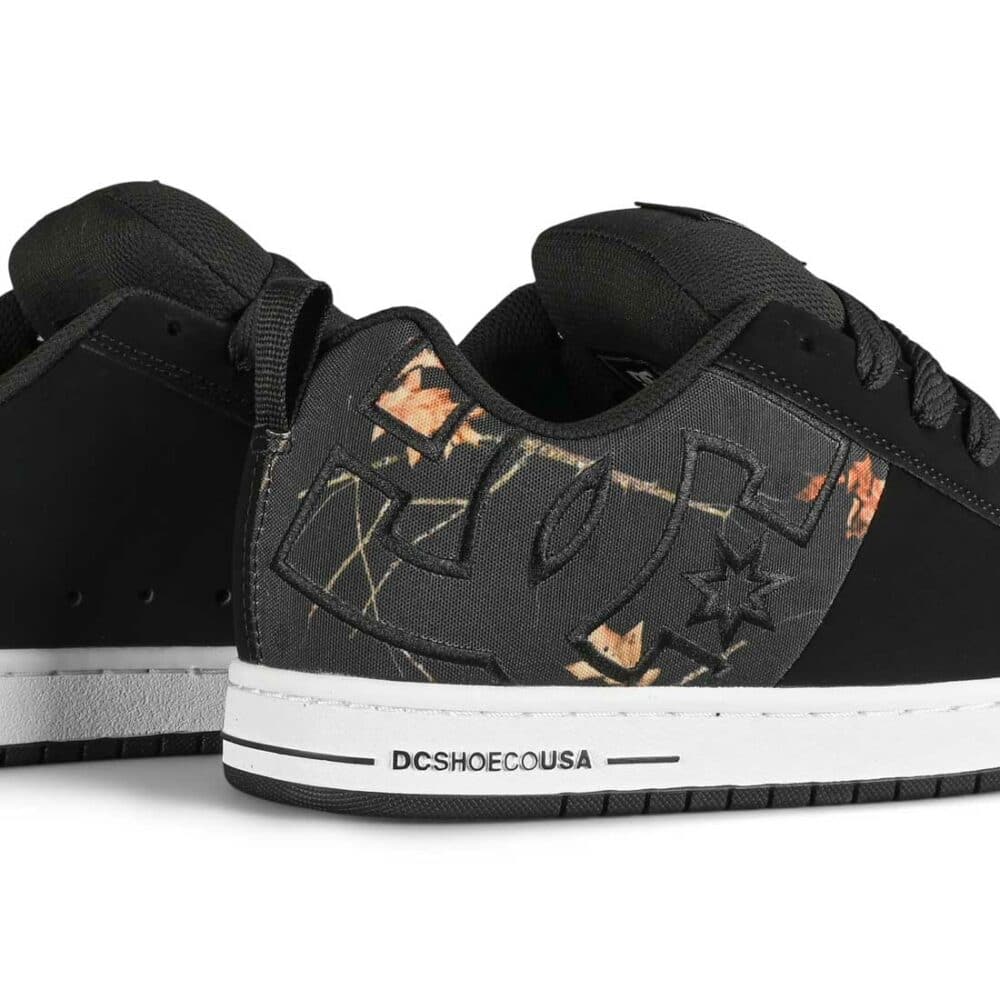 DC Court Graffik SQ Skate Shoes - Black/Print