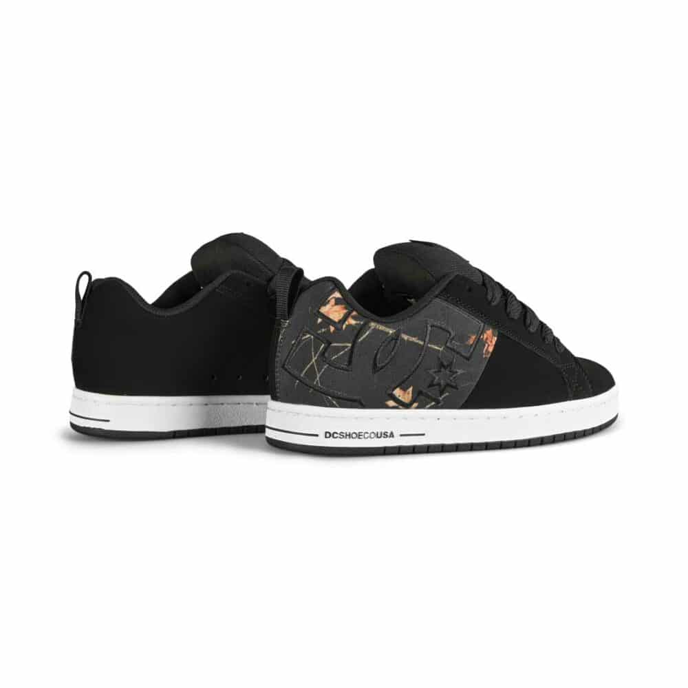 DC Court Graffik SQ Skate Shoes - Black/Print