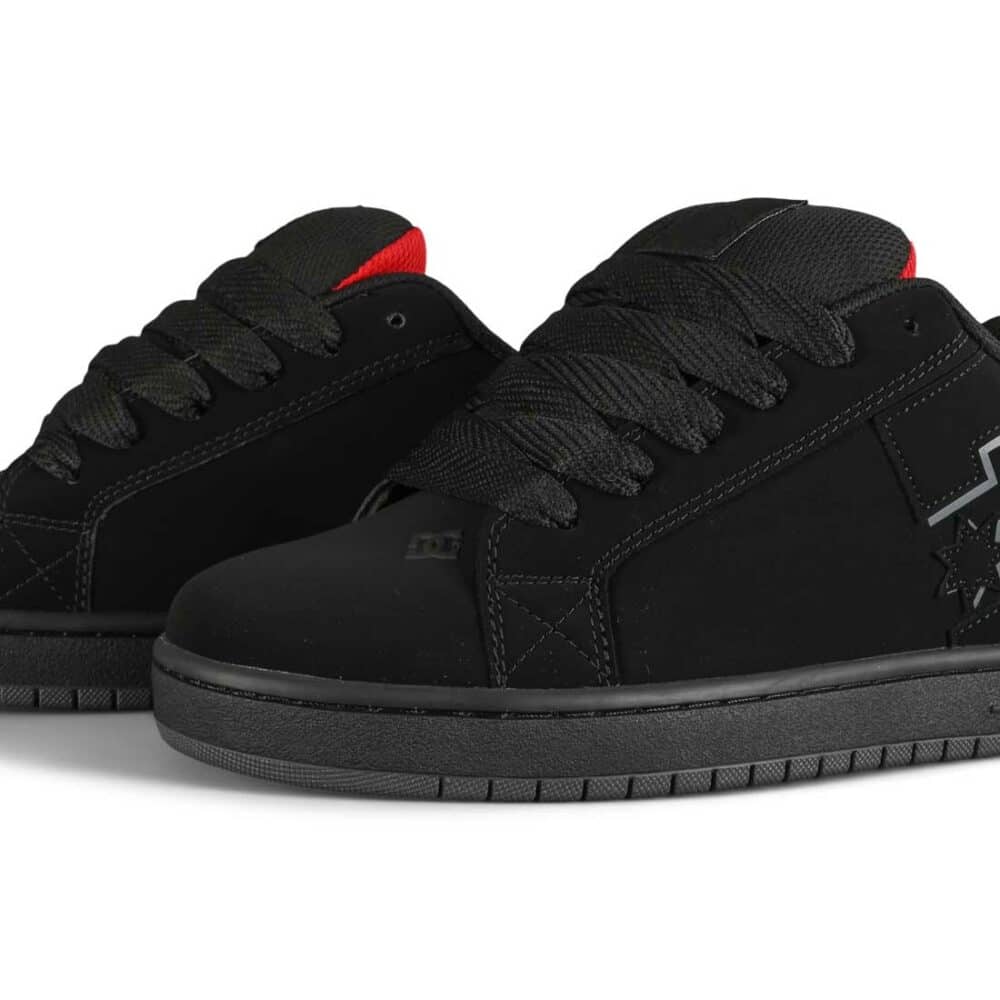 DC Court Graffik Skate Shoes - Black/Red