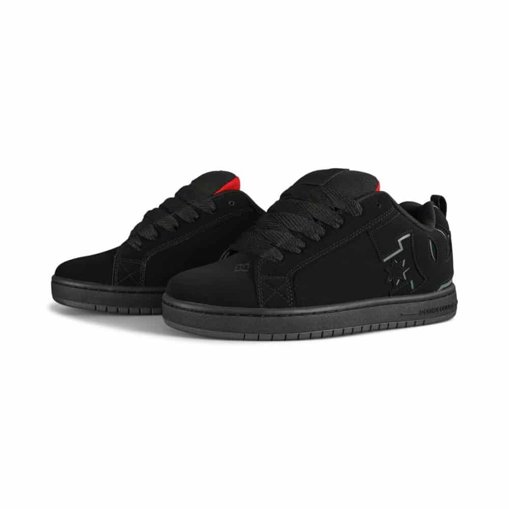 DC Court Graffik Skate Shoes - Black/Red