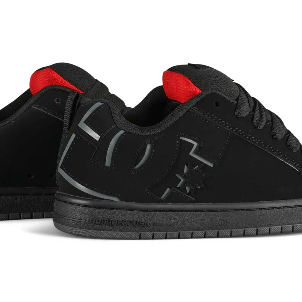 DC Court Graffik Skate Shoes - Black/Red