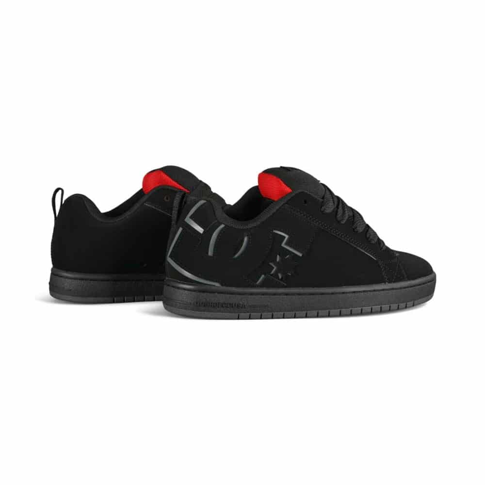 DC Court Graffik Skate Shoes - Black/Red