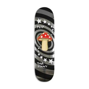Flip Tom Penny Mushroom Skateboard Deck - Silver